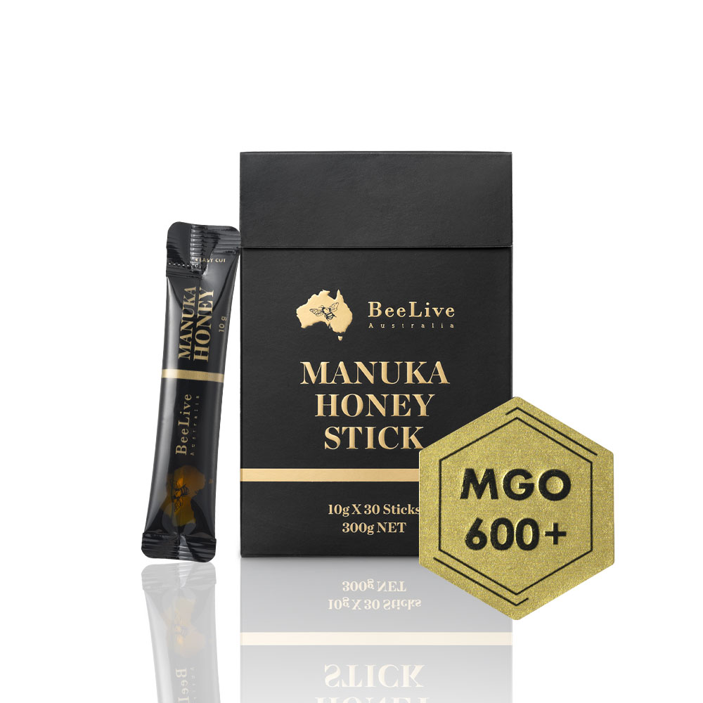 [빠른배송] 100% 호주산 빌리브 마누카스틱꿀 MGO600+ 30스틱(10g*30ea) Beelive Australia