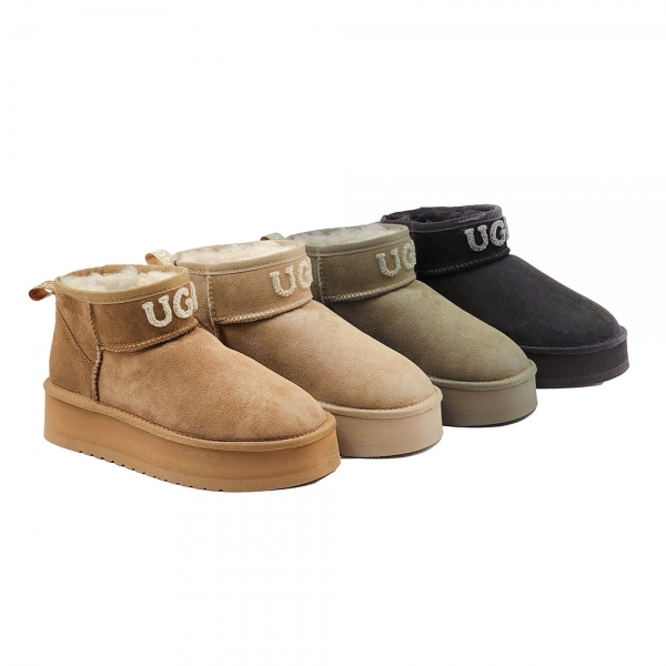 [무료배송] 호주정품 럭스오즈 플러피 울트라 미니 플랫폼 어그 부츠 (굽5cm) LUXOZ UGG LU502