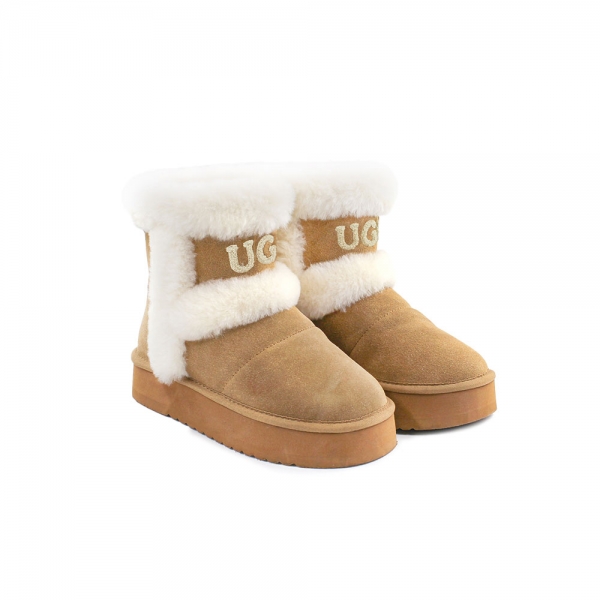 [무료배송] 호주정품 럭스오즈 플러피 라인 플랫폼 어그 부츠 LUXOZ UGG LU701