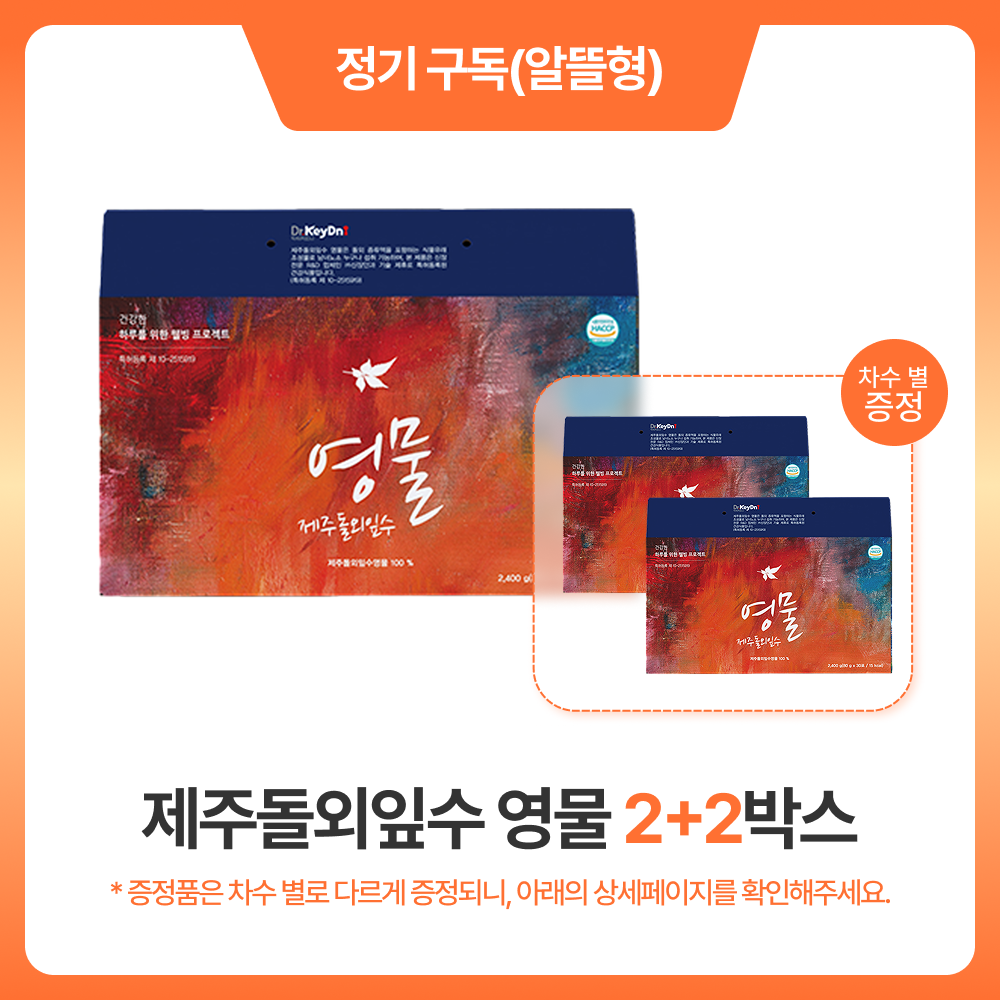 [정기구독] 제주돌외잎수 영물 2+2박스