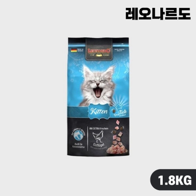 [안심사료] 레오나르도 캣 고양이 사료 키튼 1.8kg