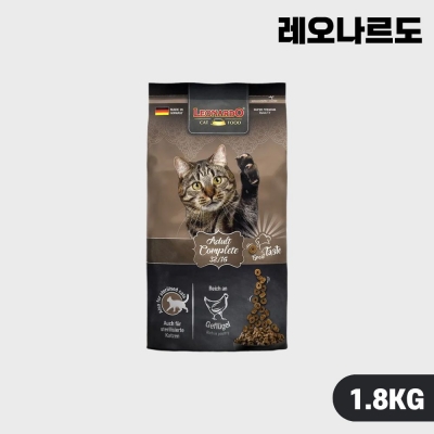 [안심사료] 레오나르도 캣 고양이 사료 어덜트 컴플리트 32/16 1.8kg