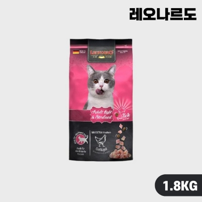 [안심사료] 레오나르도 캣 고양이 사료 어덜트 라이트 1.8kg