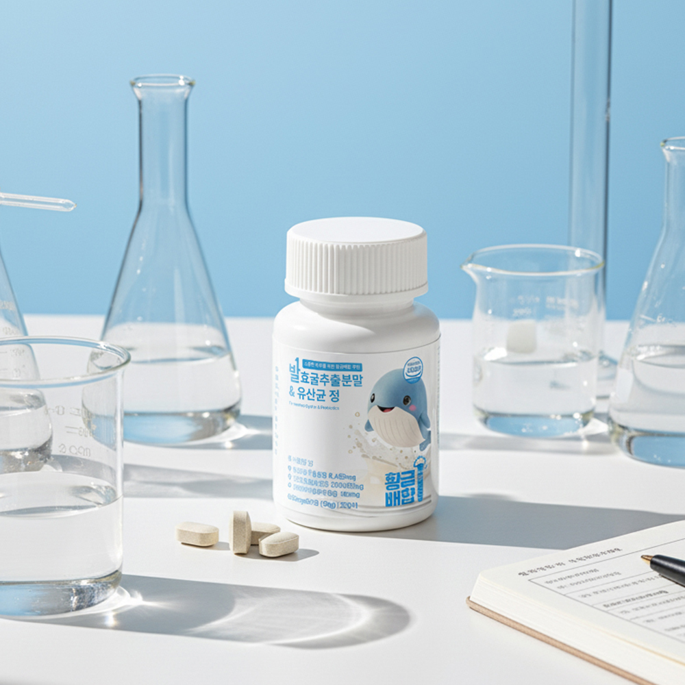 [황금배합] 발효굴추출분말 & 유산균 정 6개