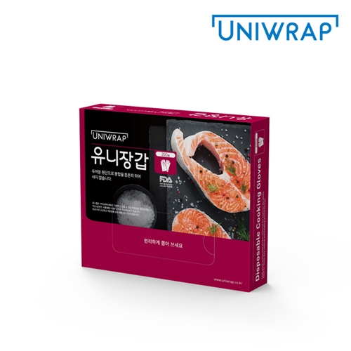 유니랩 유니 위생장갑 200매 (24cm x 28cm) x 1개  
