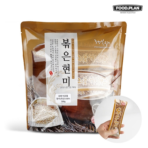 행복우리식품 속편한 하루 유기농 발아현미 볶은현미 20g*25스틱  