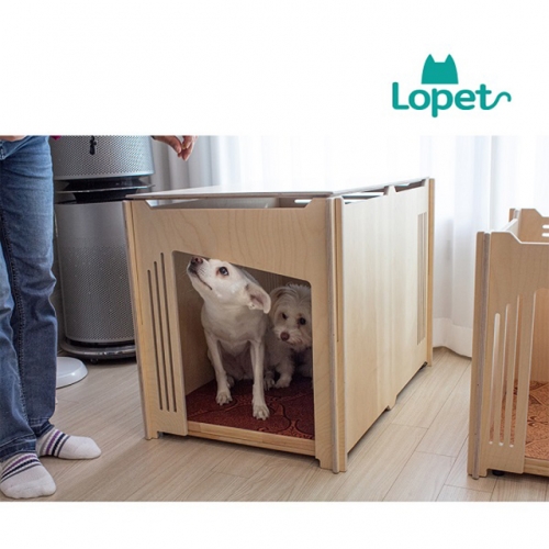 러펫 펫하우스 세트(하우스+침대) M(하우스 W450 x L525 x H50) M침대사이즈 W400 x L471 x H60)  