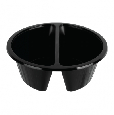 중화면용기 2칸 검정 210*75개당:208 DSG